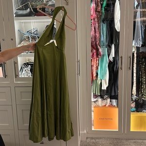 Cult Gaia Green Maxi Dress